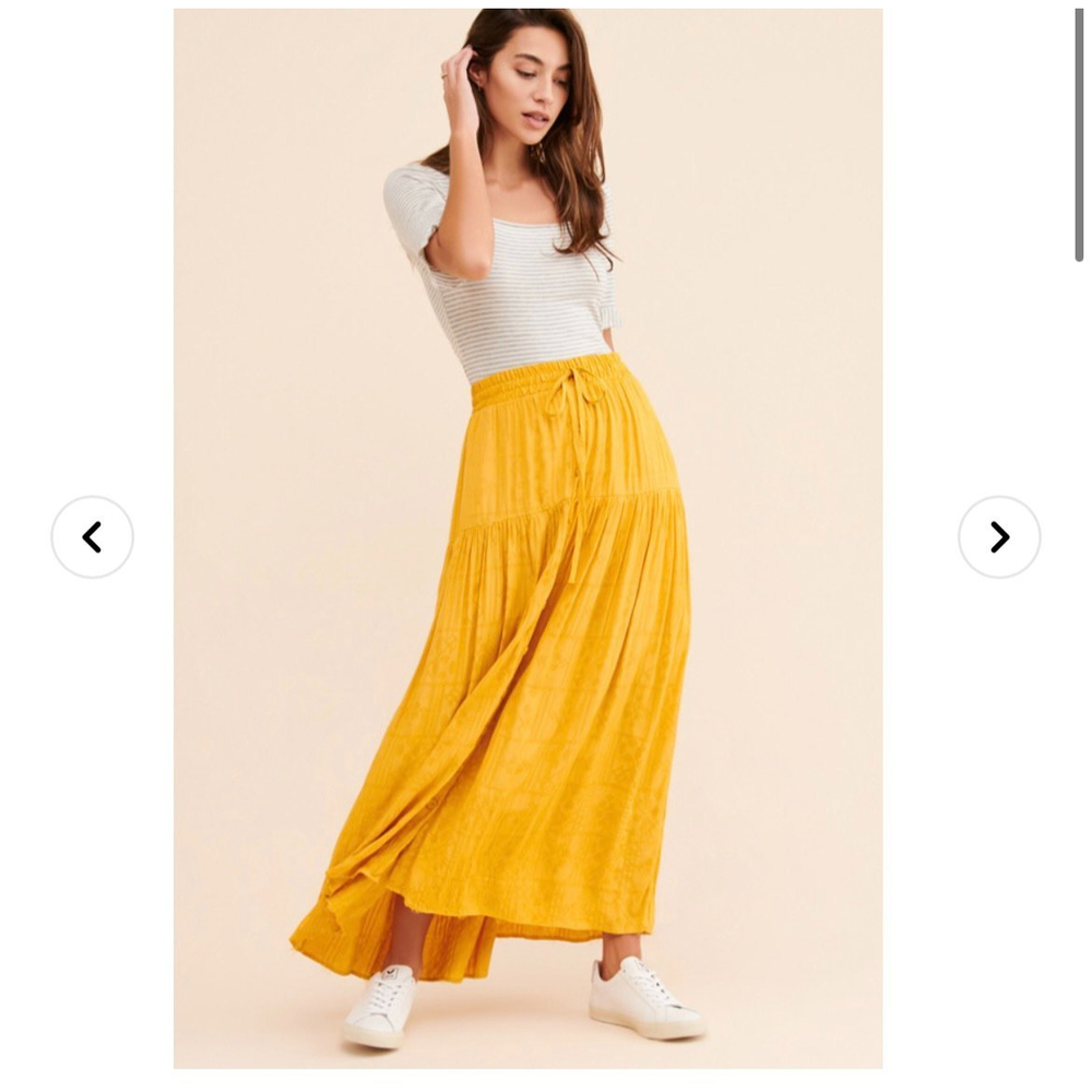 Anthropologie Maeve Carnacion Textured Maxi Skirt